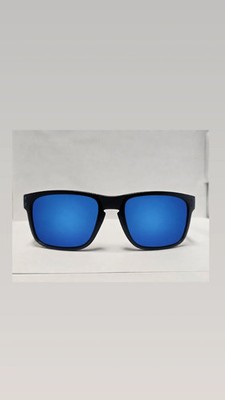 Holbrook Style Black Frames with Dark Blue UV400 Lens Sunglasses