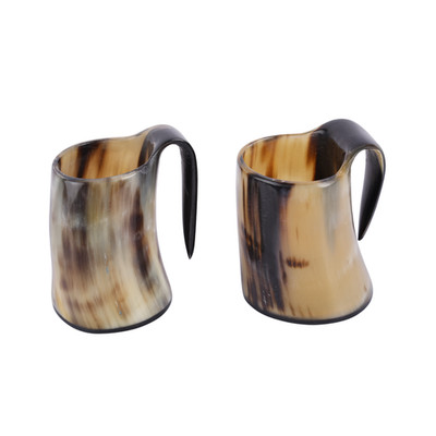Handarbeit Home 2er Set Whisky Schnapsgläser Horn Becher Ale Bier Wein