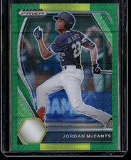 2021 Panini Prizm Draft Picks #PDP88 Jordan McCants Hyper Green & Yellow Prizm