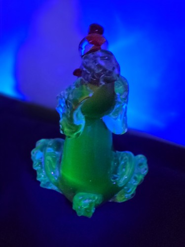 Mid-Century Vintage Hand Blown Murano Glass Art Poodle-IT GLOWS!! - Picture 11 of 14