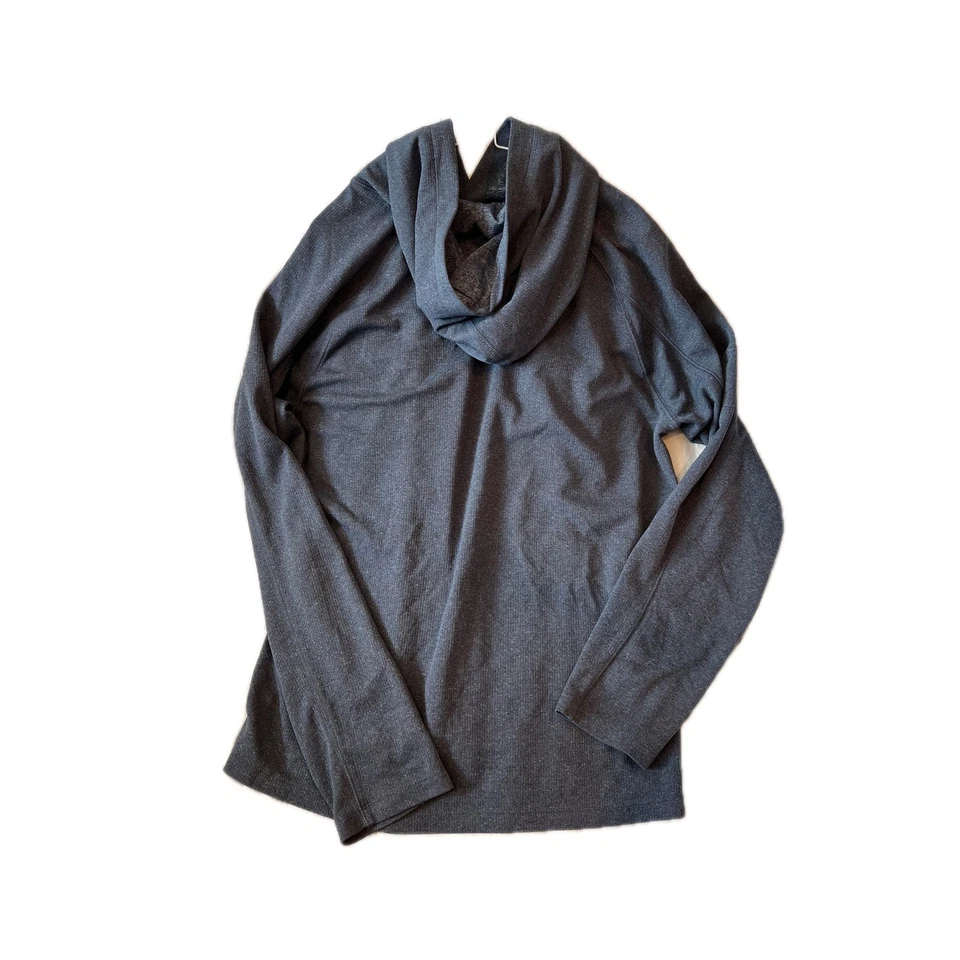 Apt. Sudadera con capucha gris delgada 9 para hombre L Foto 2 de 3