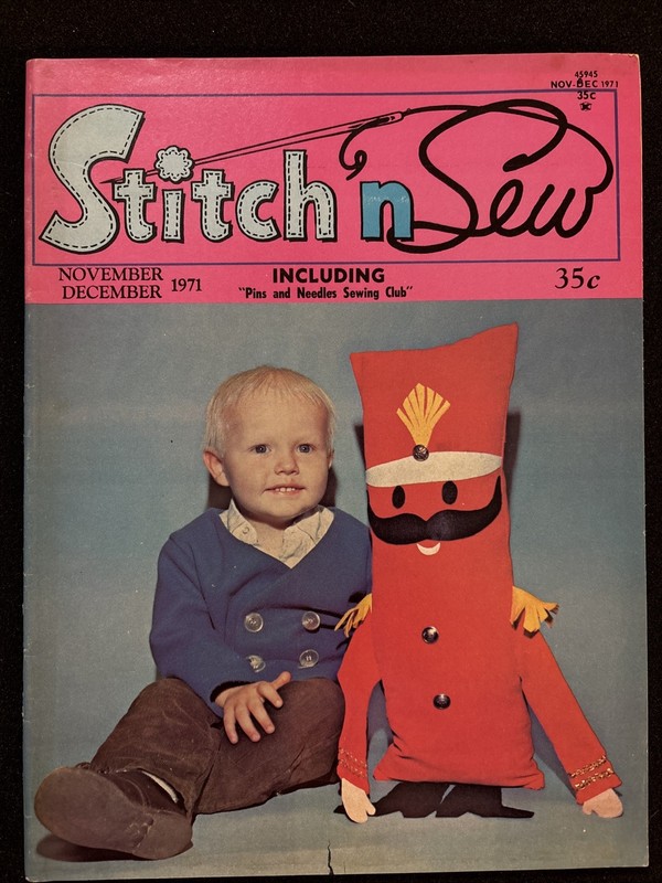 Lot Of 2 Stitch n Sew Magazine November/December 1971 May/June 1972 Very Good