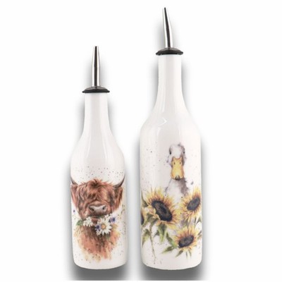 Wrendale Designs Porzellan 2er Set Essig & Öl Highland Kuh & Ente