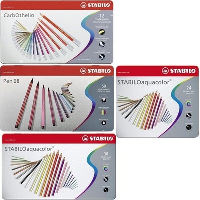 STABILO Buntstifte Malfarben Farben Set Kreativset Gemischte Farben Metalletui