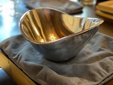 Nambe Butterfly Bowl Metal Alloy Silvertone Large    