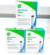 300ct One Touch ULTRA TEST STRIPS. Exp 6/30/2026 ~Factory Sealed NEW Boxes