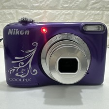 Nikon COOLPIX L31 16.1MP Digital Compact Camera Purple Line Art Tested GWO