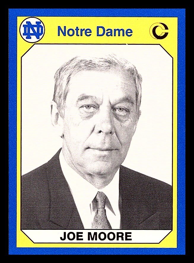1990 Collegiate Collection Notre Dame #164 Joe Moore Free Shipping