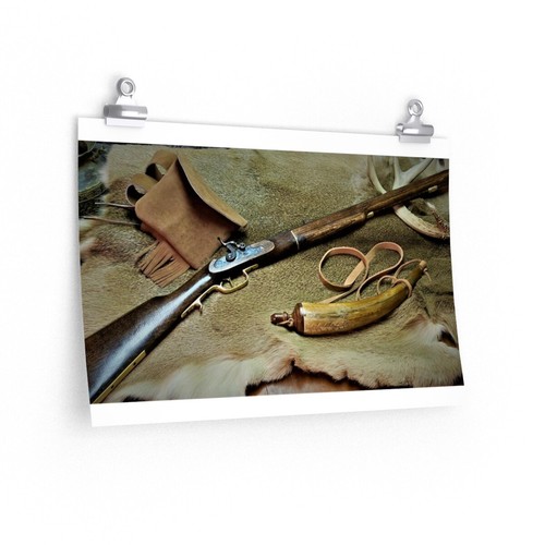The Huntsman Kentucky Rifle Poster Matte Wall Art Picture Print 24x36 18x24 - Picture 3 of 4