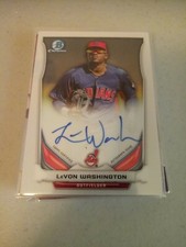 2014 Bowman Chrome Prospect Auto Autograph LeVon Washington