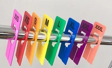 LuLaRoe 16 PCS Colored Clothing Rectangular Size Dividers XXS-XXXL 2 PCS/Size