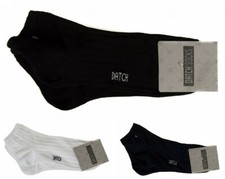 SG Confezione 2 paia calze corte quarter con costina unisex cotone bipack DATCH 