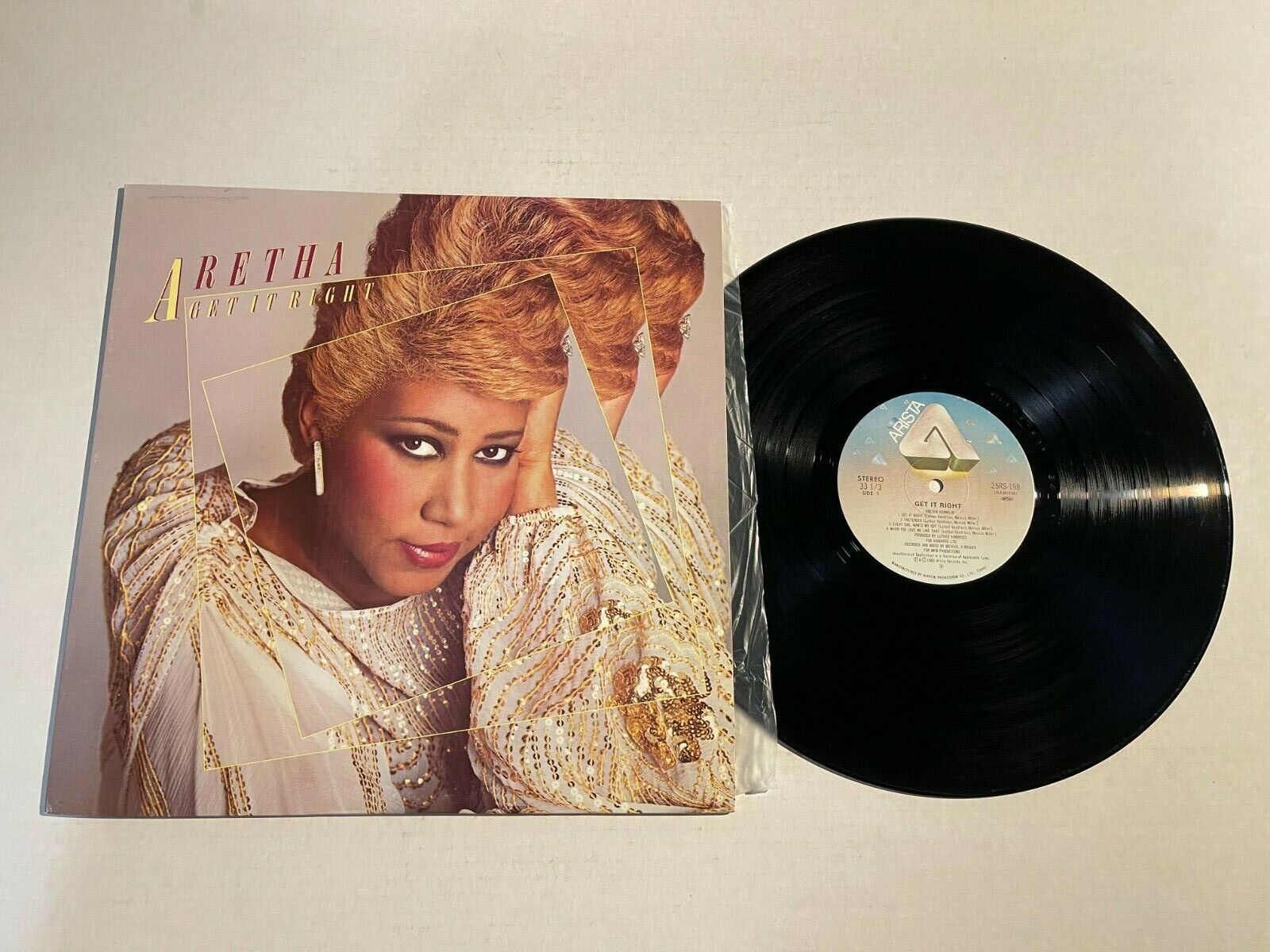 Aretha Franklin Get it Right JAPAN Import Soul Record original lp Vinyl