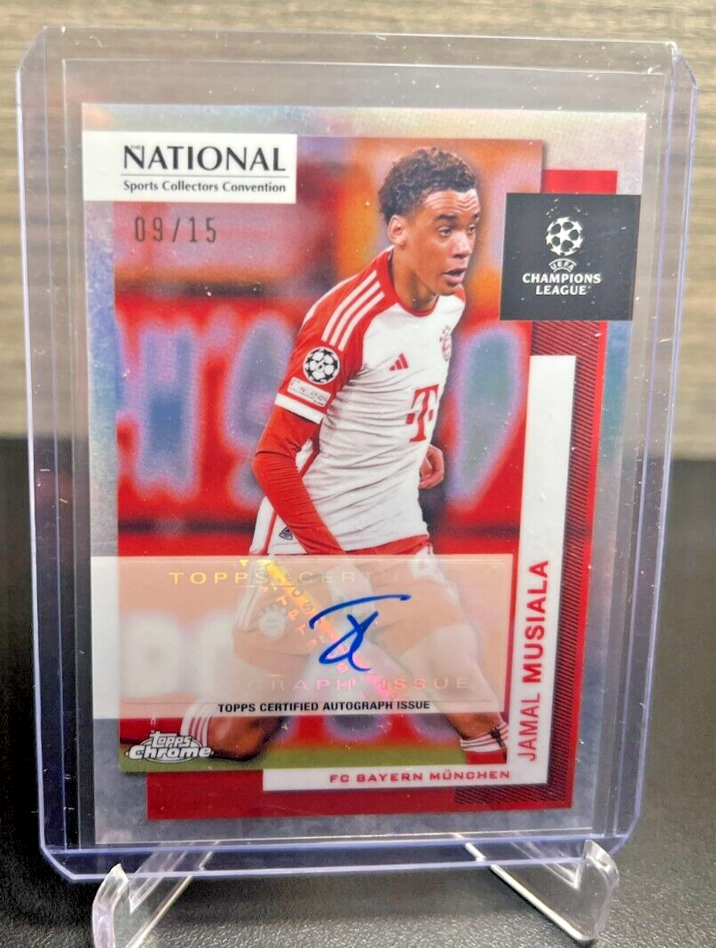 2024 Topps Chrome National UEFA Soccer NSCC JAMAL MUSIALA AUTO 09 