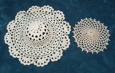 LOT OF 2 CROCHETED HATS FOR DOLLS/BEARS 