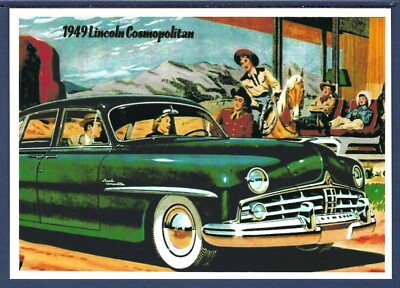 Lincoln 1949 Cosmopolitan 4-Door Sedan Postcard
