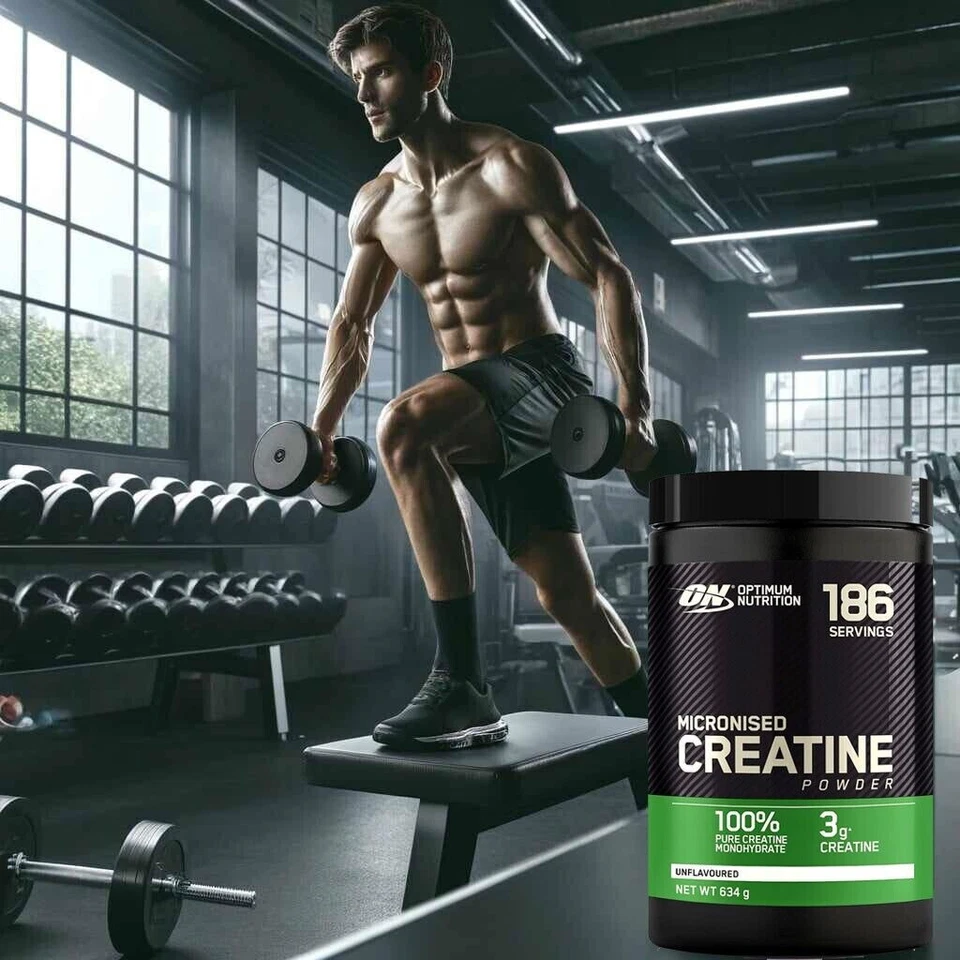 CREATINE Powder 100% PURE - 634g - 186 SERVINGS - Pure Creatine Muscle growth - Image 3 of 4