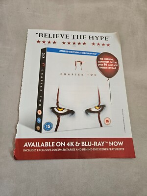 TPEEP141 MAGAZINWERBUNG 11X8'' IT - KAPITEL ZWEI - AUF 4K & BLU-RAY 