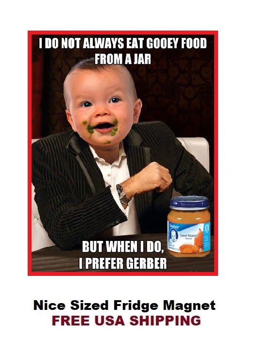 400 Funny Gerber Baby Food Saying Refrigerator Fridge eBay