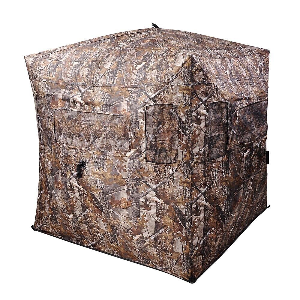 Portable Hunting Ground Blind Tent Real Tree Camo Hunt Archery Turkey Deer Duck