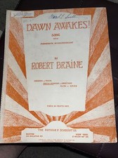 Dawn Awakes Sheet Music By Braine 1928