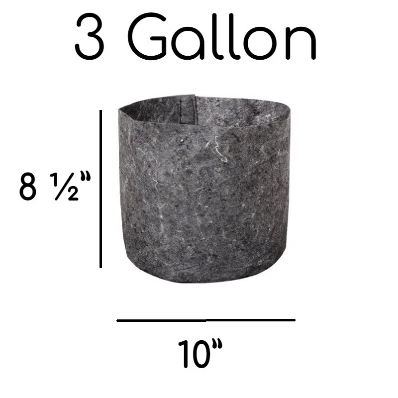 Корневой мешок 3 галлона мешочки для выращивания ткани упаковка 10 шт. для почвы и гидропоники горшки для выращивания - Изображение 3 из 4