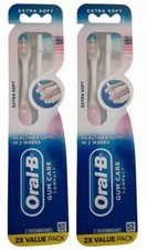 2 Pack- Oral B Gum Care Compact Toothbrush Extra Soft, 2 Count