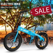 Blue Folding Electric Bike for Adult 850W 30MPH Electric Bicycle Commuter Ebike