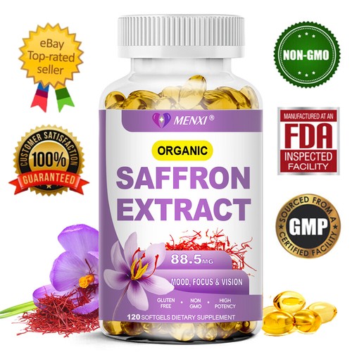Max Strenght Pure Saffron Extract Capsules Hunger Diet Control Weight ...
