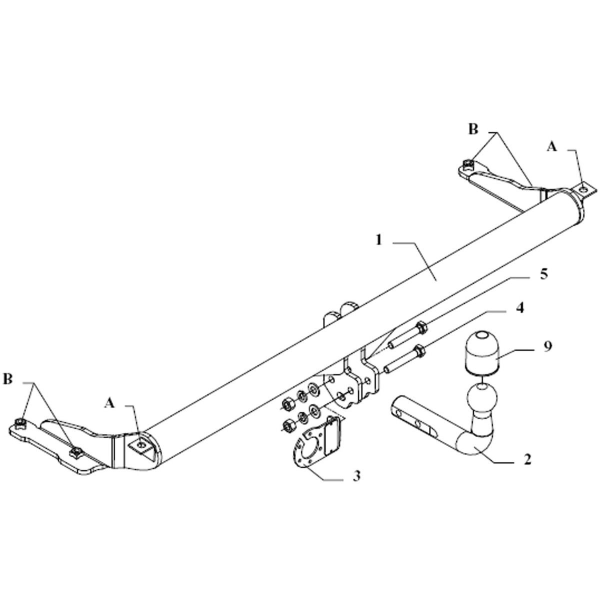Attelage pour VW Jetta 1985 solution de traction pas chère - 3