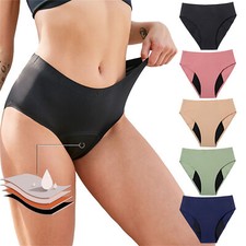 3 Pack Period Underwear for Women Heavy Flow Menstrual Panties High Absorbency