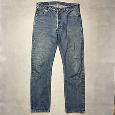 Vintage Levis 501xx Denim Jeans made in USA Button Fly 34x36