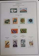 LUXEMBOURG  - 1972 - 73 - LOT OF STAMPS  ON ALBUM PAGE - MH