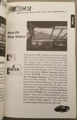 VINTAGE NASCAR RACING 2 HANDBUCH 1996 FÜR PC VIDEOSPIEL SCHÖN - Bild 4 von 9