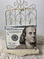 New BENJAMIN FRANKLIN 100 Dollar Bill Leather Wallet Credit Card Photo Holder