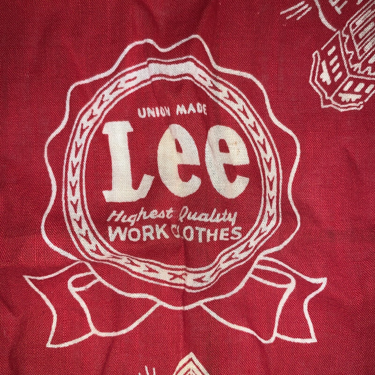 小物 Lee 50s cowboy bandanna 1950s Lee Cowboy Bandana Vintage Cowboy Graphic USA Workwear