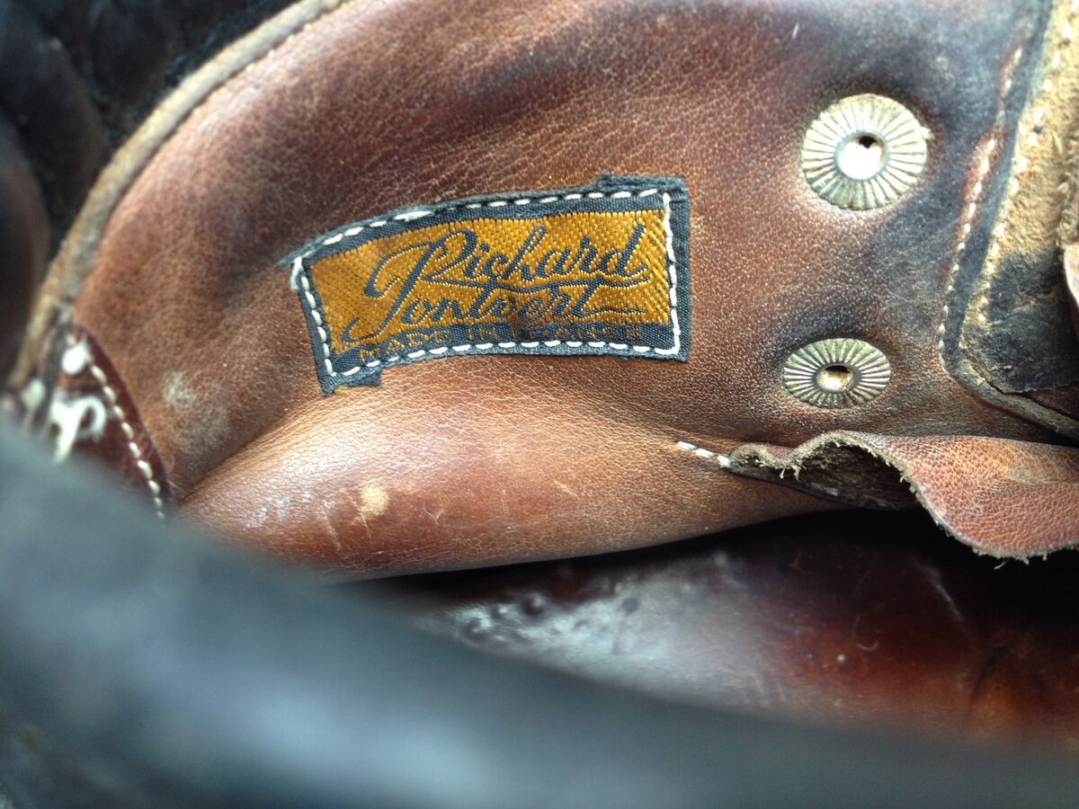 VINTAGE GALIBIER FRANCE JANNU BLACK LEATHER LACE UP VINTAGE GALIBIER FRANCE JANNU BLACK LEATHER LACE UP