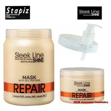 STAPIZ Sleek Line REPAIR Hair Mask with Silk Protein for Dry Damaged Hair