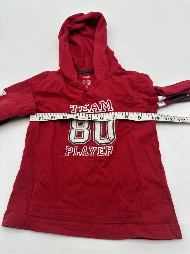 Sudadera con Capucha George Youth Boy 3T Rojo Estampado Gráfico Botón .. #17662 Foto 4 de 4