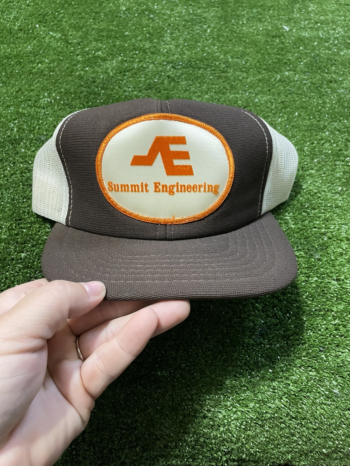 Vintage Summit Engineering Mesh Back SnapBack Car… - image 1