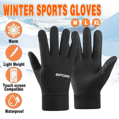 Gants D'hiver Thermiques Déperlants Et Coupe-vent - Compatibles écran Tactile - Unisexe - Beige