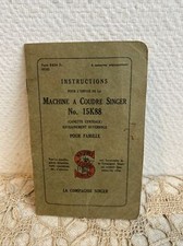 Ancien Mode D’emploi Notice Machine A Coudre Singer N 15k88 Famille Collection 