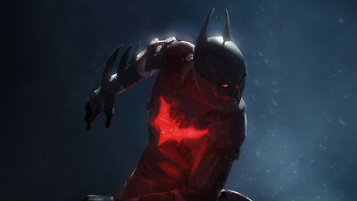 DC batman beyond comics terry mcguinness concept art playmat gaming mat