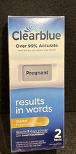 CLEARBLUE DIGITAL PRENANCY TEST W/SMART COUNTDOWN- 2 TESTS EXP. 04/30/2025 