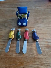 5pc Set Golf Cart Butter Knife Set Cheese Spread Knives