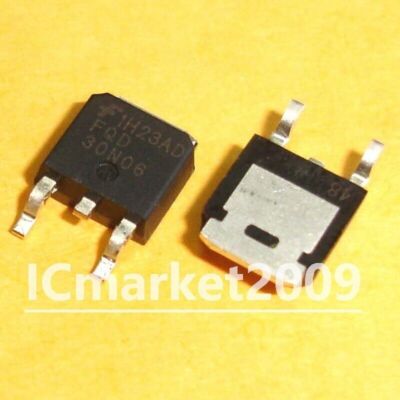 10 PCS FQD30N06 TO-252 FQD 30N06 60V N-Channel MOSFET Transistors #D3*