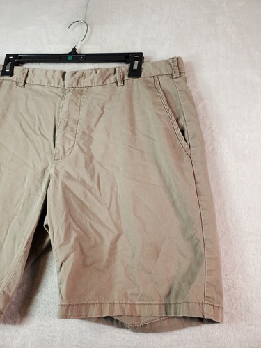 Black Brown 1826 Shorts Mens Size 36 Tan Cotton Flat Front Medium Wash Pockets - Picture 4 of 9