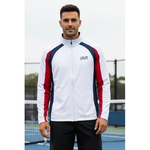 US Open Athletic Golf Full Zip Track Jacket Men's M Colorblock Tennis Sports