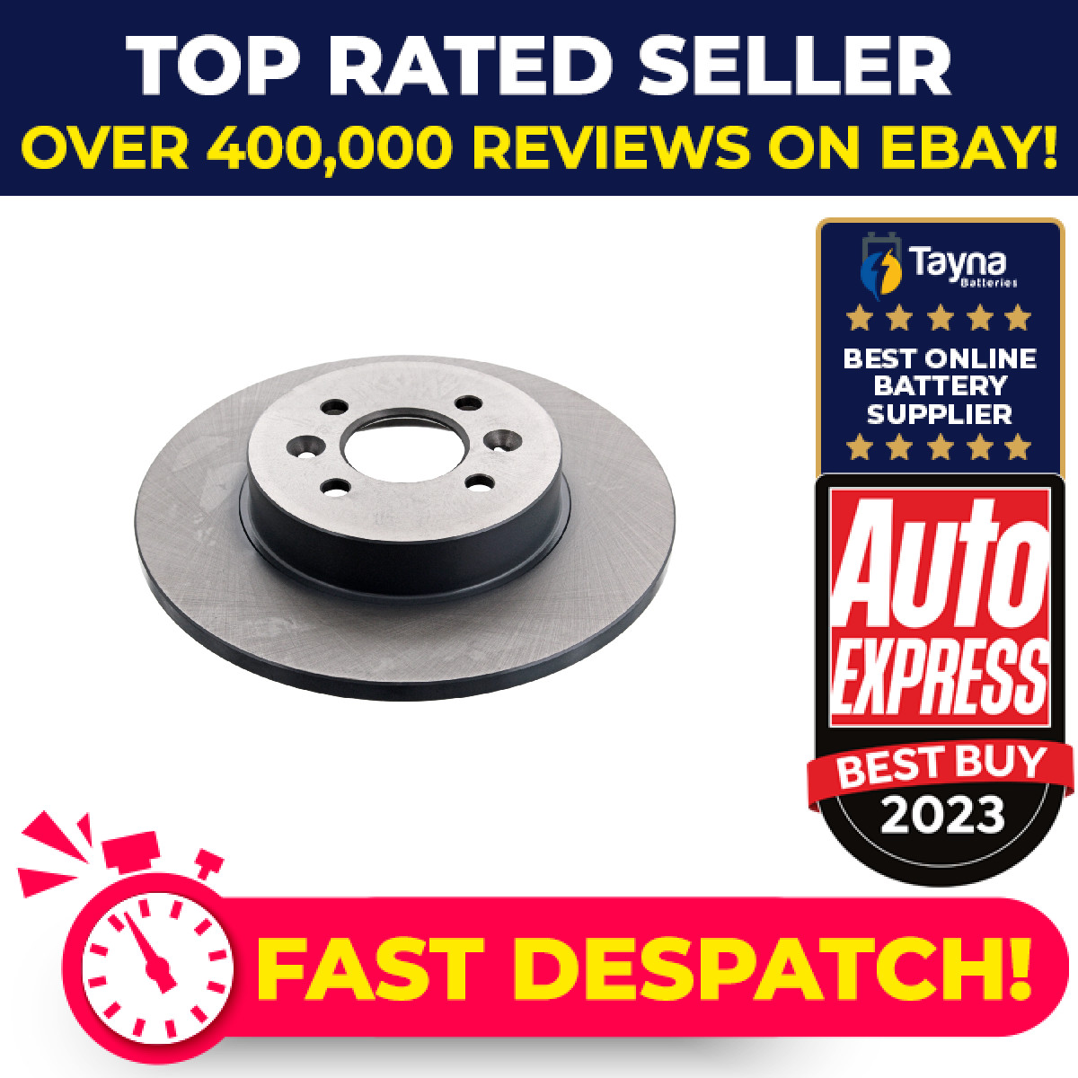 2x Brake Discs Pair Solid Rear 280mm ADR164318 Blue Print Set 7701207227 Quality