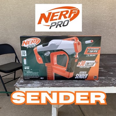 Nerf Pro Sender Half-Length Semi Automatic Dart Blaster- 150 FPS BRAND NEW